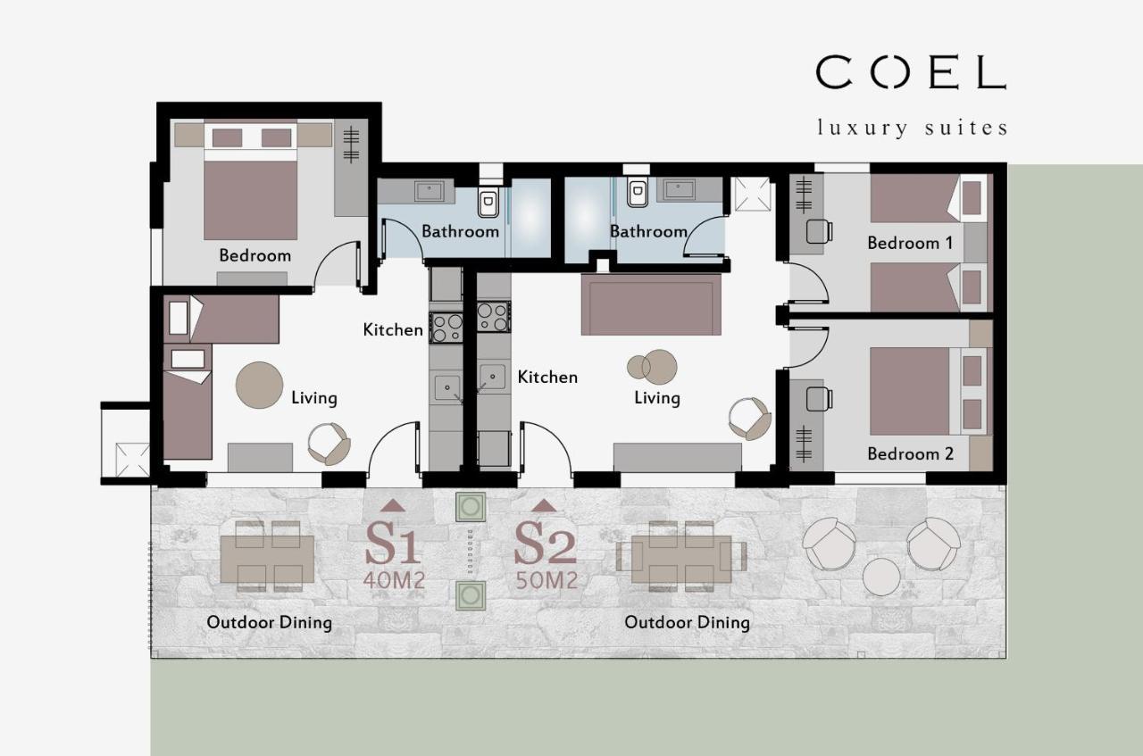 Coel Luxury Suites By Rentalspro Services - Potidea Halkidiki ネア・ポティダイア エクステリア 写真